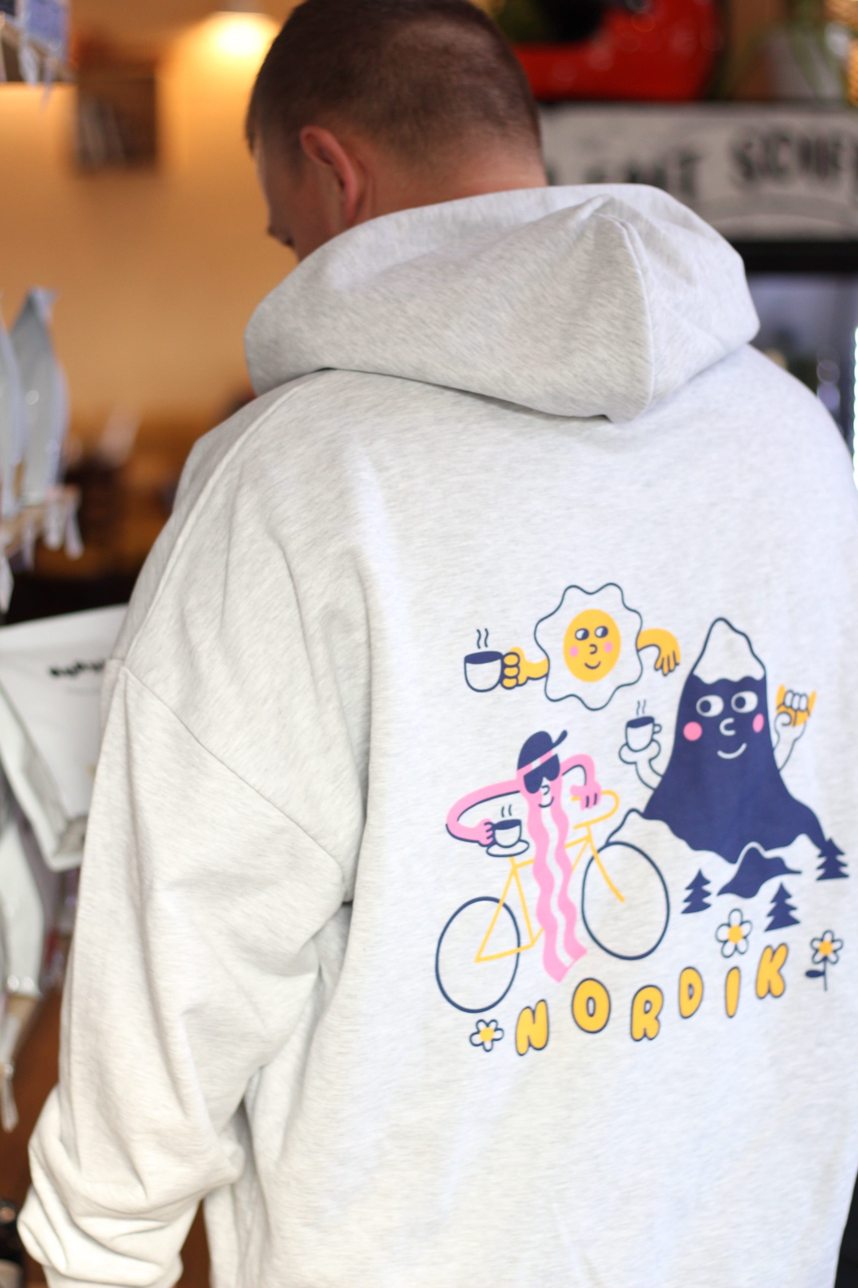 Hoodie Gris Oversize