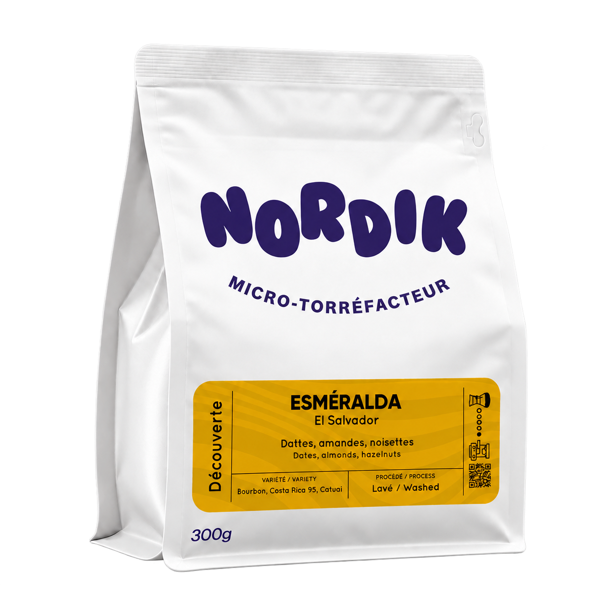 Sac de café Nordik Esmeralda, 300 g